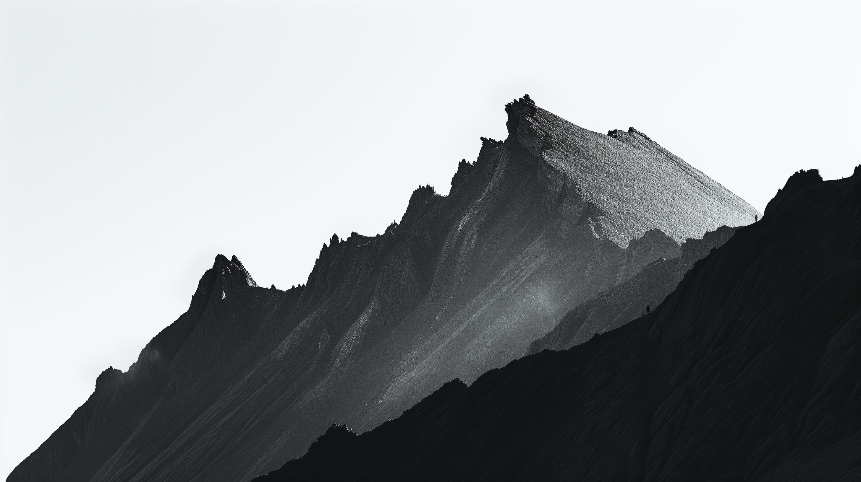 Abstract dramatic mountain image